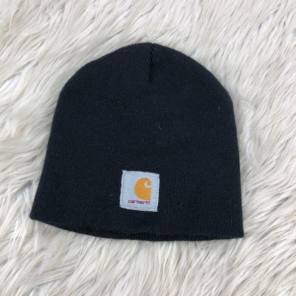 Black Carhartt Knit Beanie Hat